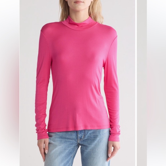 NWT Rails hot pink turtleneck - S